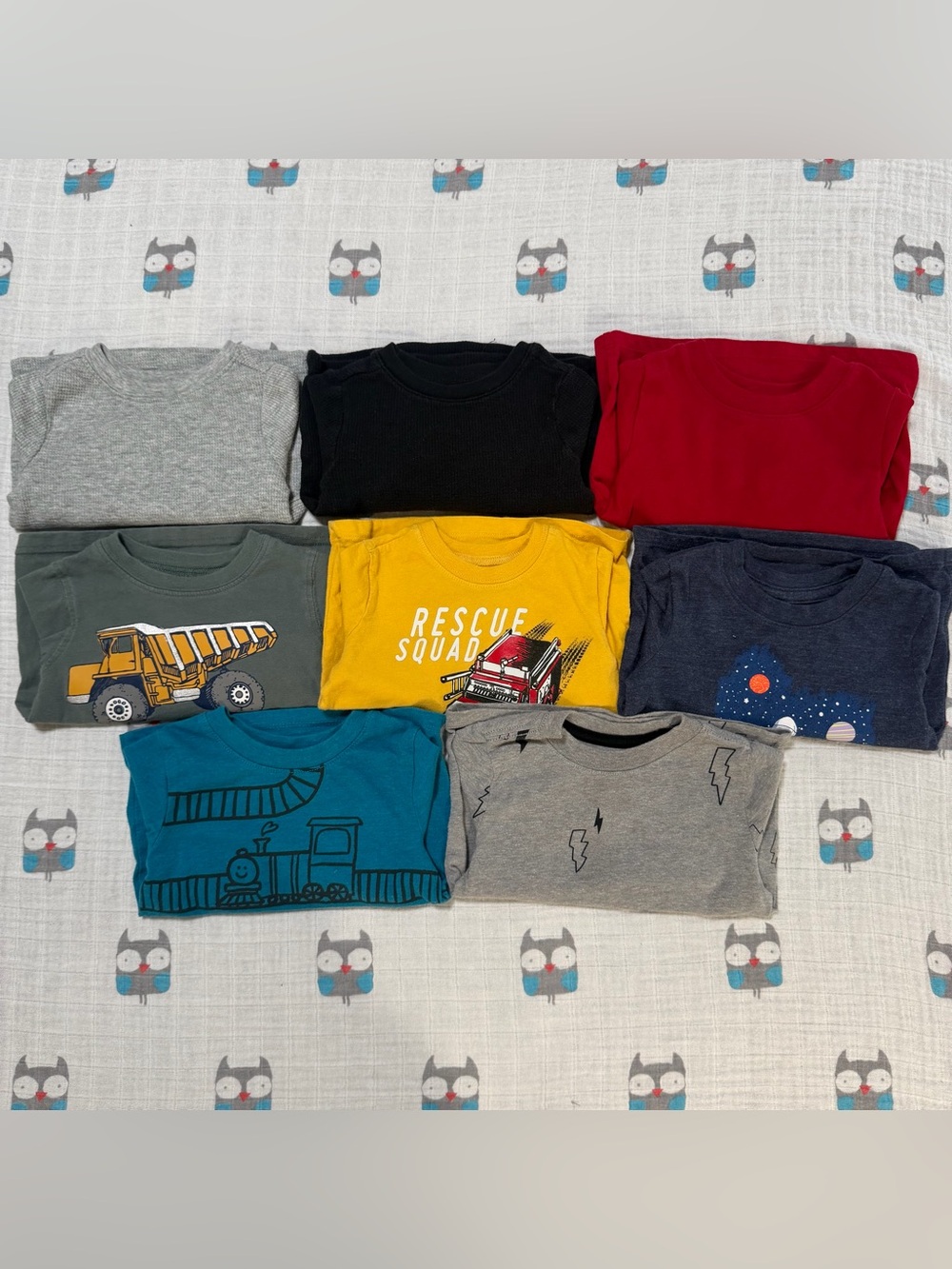 Carter’s Cat & Jack Old Navy Baby Boy Long Sleeve Shirt Lot 12M